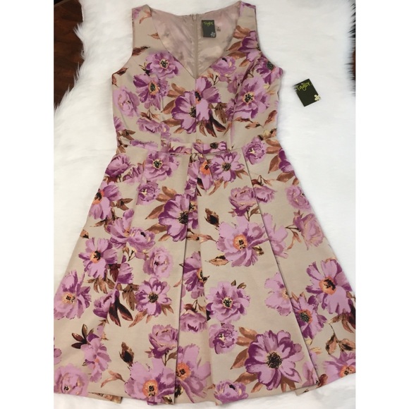 🆕 Floral Fit and Flare Dress with Pockets - Picture 6 of 6